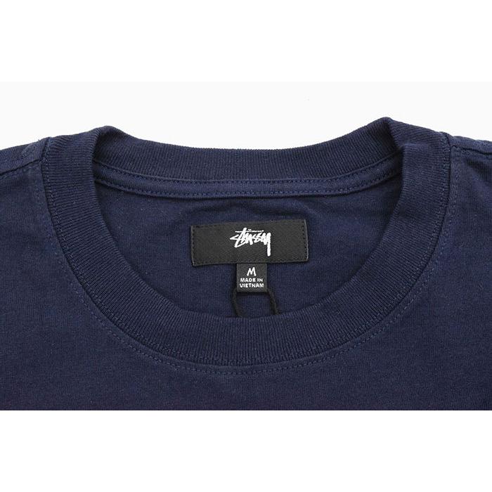 STUSSY ジャ―ジ　半袖　美品　ネイビー　ＵＳＡ製　Lサイズ STUSSY（ステューシー） シャツ 半袖 メンズ Contrast Pick Stitched