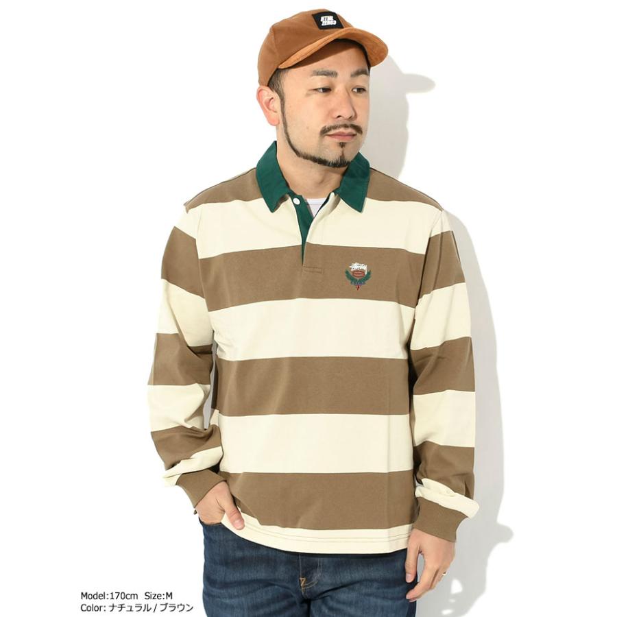STUSSY ステューシー ポロシャツ 長袖 メンズ Big Stripe Rugby STUSSY ステューシー ポロシャツ 長袖 メンズ Big Stripe Rugby