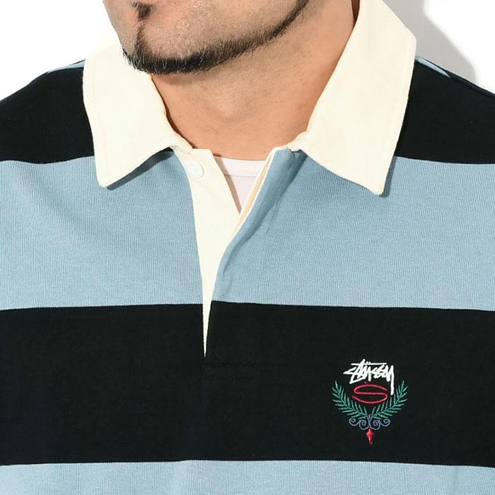 STUSSY ステューシー ポロシャツ 長袖 メンズ Big Stripe Rugby STUSSY ステューシー ポロシャツ 長袖 メンズ Big Stripe Rugby
