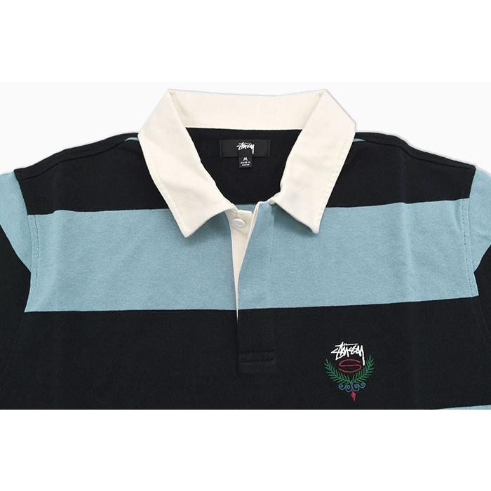 STUSSY ステューシー ポロシャツ 長袖 メンズ Big Stripe Rugby STUSSY ステューシー ポロシャツ 長袖 メンズ Big Stripe Rugby