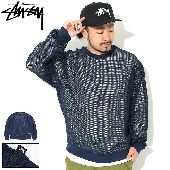 ステューシー カットソー 長袖 STUSSY メンズ Cotton Mesh ( stussy