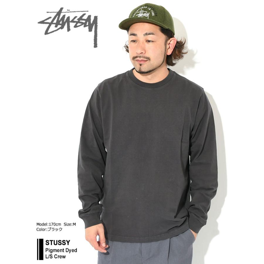 STUSSY ステューシー カットソー 長袖 メンズ Pigment Dyed STUSSY ステューシー カットソー 長袖 メンズ Pigment Dyed