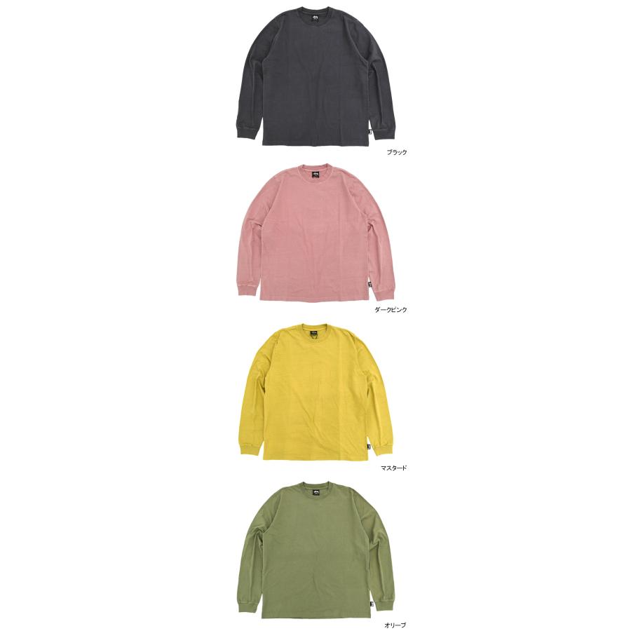 STUSSY ステューシー カットソー 長袖 メンズ Pigment Dyed