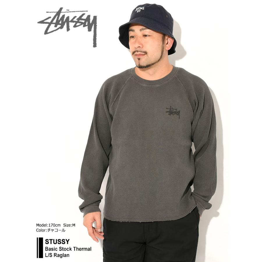 STUSSY ステューシー ラグラン 長袖 メンズ Basic Stock Thermal STUSSY ステューシー ラグラン 長袖 メンズ Basic Stock Thermal