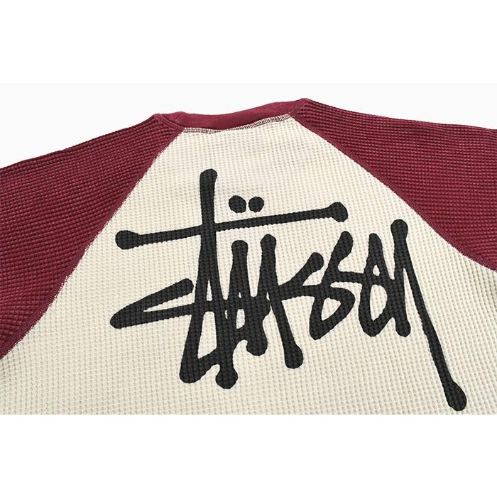 STUSSY ステューシー ラグラン 長袖 メンズ 2 Tone Thermal