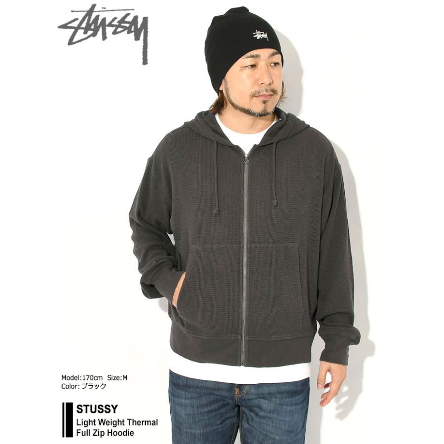 STUSSY（ステューシー） パーカー ジップアップ メンズ Light Weight
