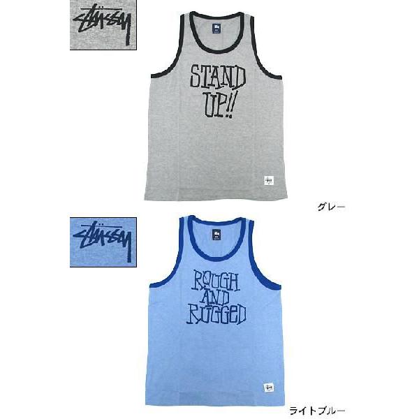 STUSSY（ステューシー） STUSSY Ringer Type タンクトップ : ice field 