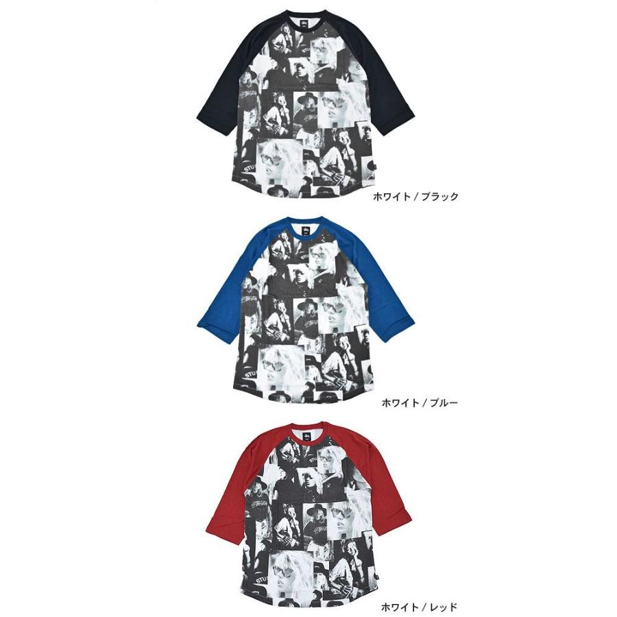 STUSSY ステューシー Laura Love Baseball ラグラン 七分袖