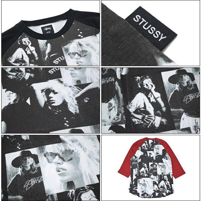 STUSSY ステューシー Laura Love Baseball ラグラン 七分袖