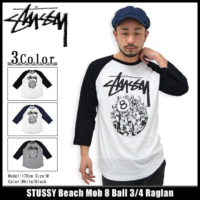 STUSSY（ステューシー） STUSSY Beach Mob 8 Ball ラグラン 七分袖
