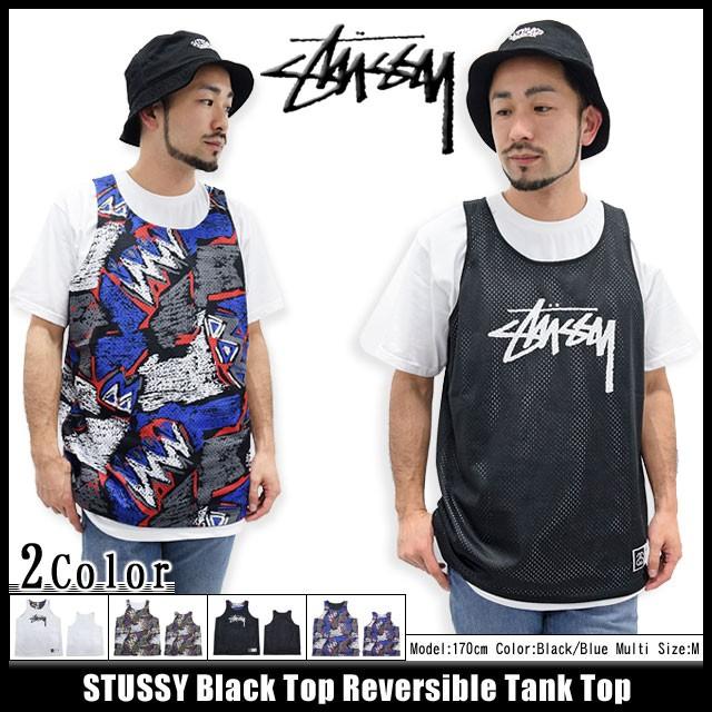 ステューシー STUSSY Black Top Reversible タンクトップ(stussy tank top タンクトップ メンズ・男性用 114761)｜icefield