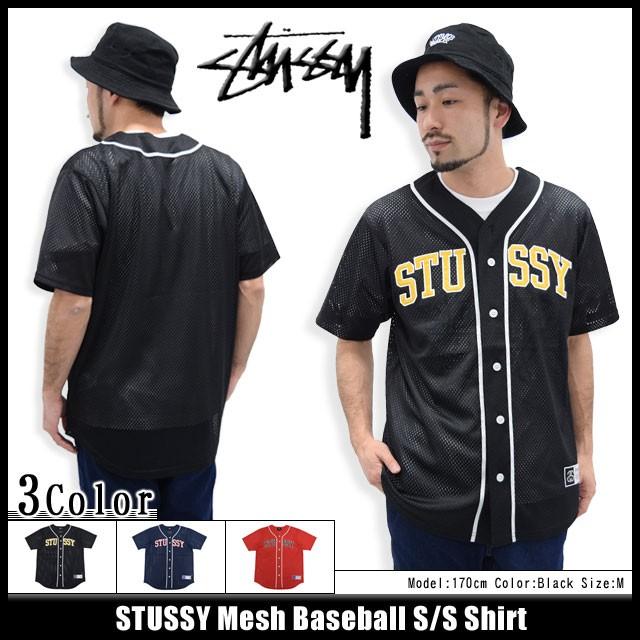 ステューシー STUSSY Mesh Baseball シャツ 半袖(stussy shirt ベース