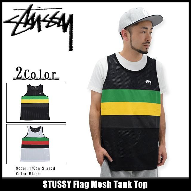 ステューシー STUSSY Flag Mesh タンクトップ(stussy tank top タンクトップ メンズ・男性用 114765)｜icefield