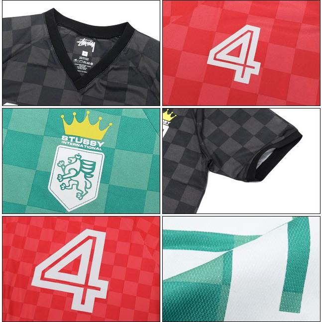 STUSSY（ステューシー） STUSSY Soccer Jersey Vネック 半袖(stussy v