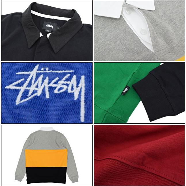 STUSSY（ステューシー） ポロシャツ 長袖 メンズ 3 Tone(stussy polo