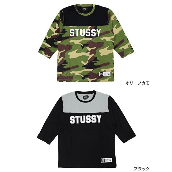 stussy フットボール カットソー 7分袖 STUSSY（ステューシー） カットソー 七分袖 メンズ Color Block