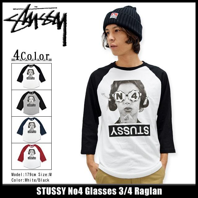STUSSY（ステューシー） ラグラン 七分袖 No4 Glasses(stussy raglan