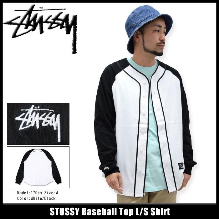 ステューシー STUSSY シャツ 長袖 メンズ Baseball Top(stussy shirt ベースボールシャツ カジュアルシャツ トップス 男性用 114866)｜icefield