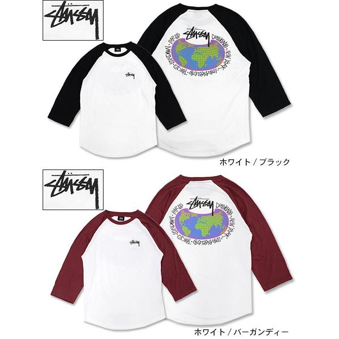 STUSSY ステューシー ラグラン 七分袖 Global Designs(stussy STUSSY ステューシー ラグラン 七分袖 Global Designs(stussy