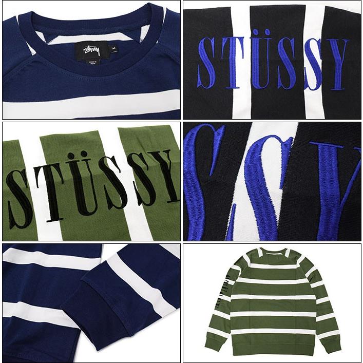 ステューシー STUSSY カットソー 長袖 メンズ Striped Raglan(stussy crew トップス 男性用 114942)｜icefield｜03