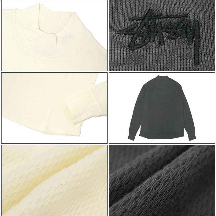 Stussy 長袖ニットサーマル【即完品】 楽天市場】ステューシー STUSSY カットソー 長袖 メンズ Mock