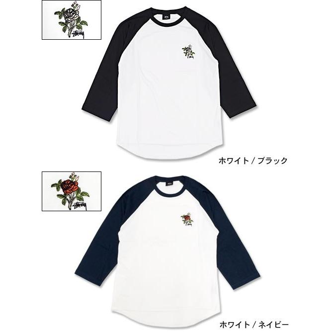 STUSSY ステューシー ラグラン 七分袖 Rose(stussy raglan STUSSY ステューシー ラグラン 七分袖 Rose(stussy raglan