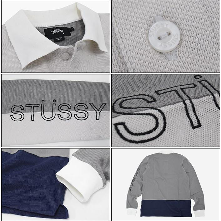 STUSSY（ステューシー） ポロシャツ 長袖 メンズ Panel Pique(stussy