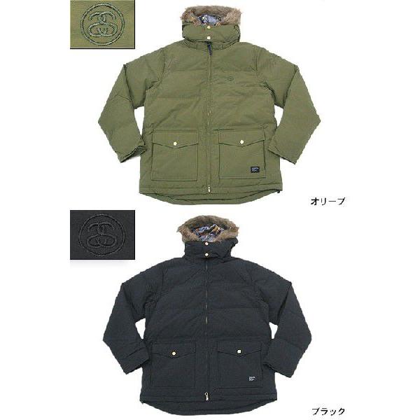 J.DEAN 　Stussy オリーブグリーン ファーダウン J.DEAN 様専用 Stussy オリーブグリーン ファーダウン
