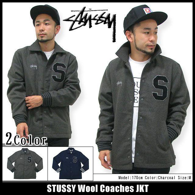 ステューシー STUSSY Wool Coaches ジャケット(stussy JKT JACKET JAKET アウター コーチ ジャンパー・ブルゾン メンズ・男性用 115206)｜icefield