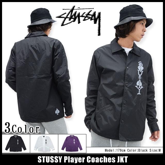 Stussy ステューシー コーチジャケット ブラック ナイロンジャケット XL STUSSY ステューシー ジャケット メンズ Player Coaches(stussy