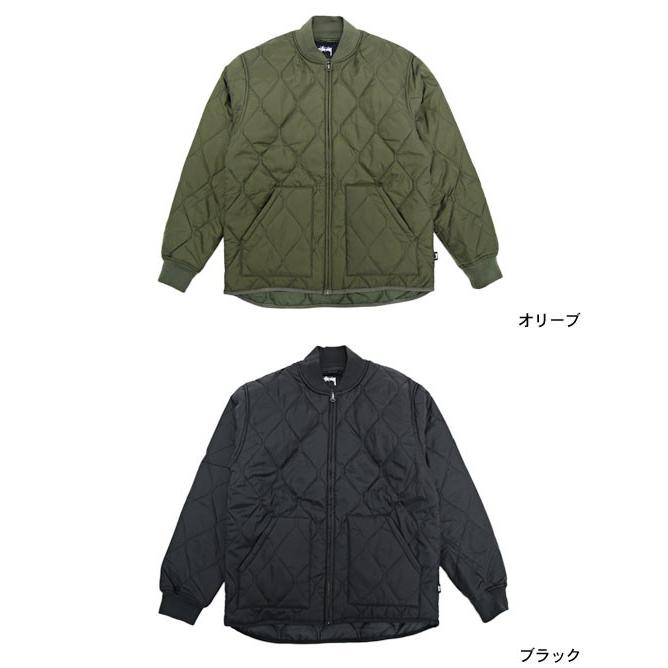 stussy ma-1 ミリタリージャケット　カーキ　キルティング stussy ma-1 ミリタリージャケット カーキ キルティング