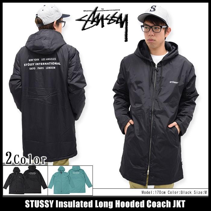 ステューシー STUSSY ジャケット メンズ Insulated Long Hooded Coach(stussy JKT ナイロンジャケット アウター ブルゾン 男性用 115314)｜icefield