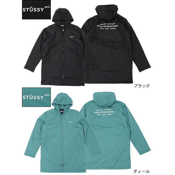 ステューシー STUSSY ジャケット メンズ Insulated Long Hooded Coach(stussy JKT ナイロンジャケット アウター ブルゾン 男性用 115314)｜icefield｜02