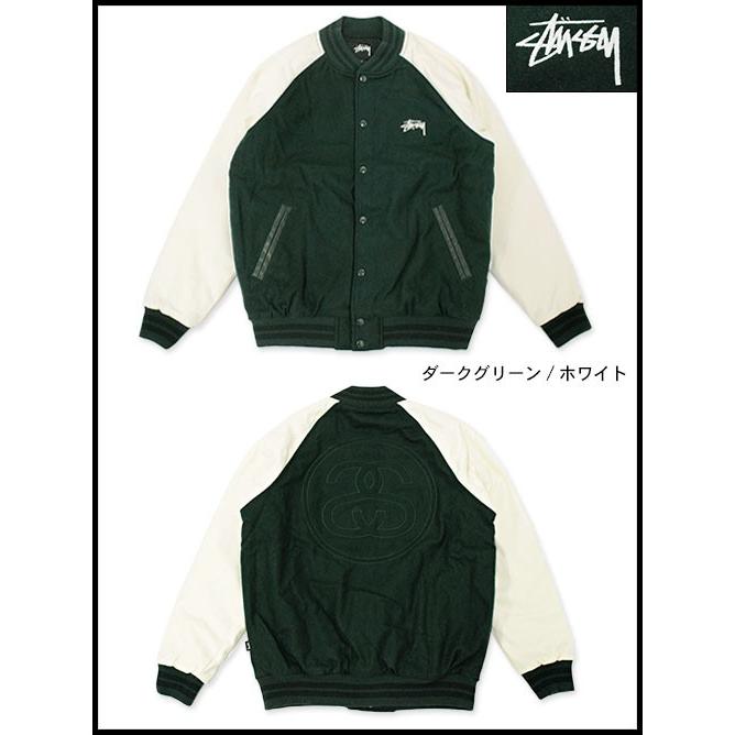 STUSSY 2トーン ウール バーシティ ジャケット スタジャン XL 希少 STUSSY ステューシー ジャケット メンズ Two Tone Wool Varsity