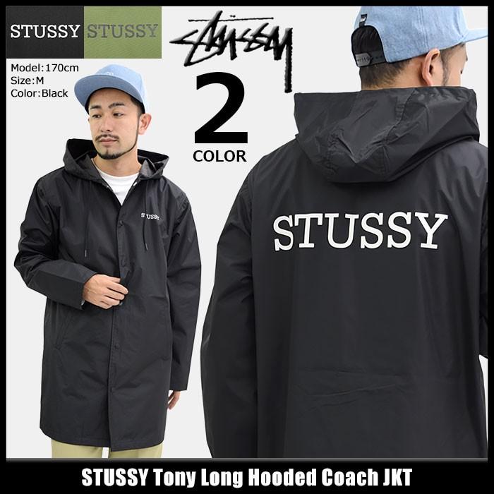 ステューシー ジャケット STUSSY メンズ Tony Long Hooded Coach(stussy JKT コーチジャケット アウター ブルゾン 男性用 115352)｜icefield