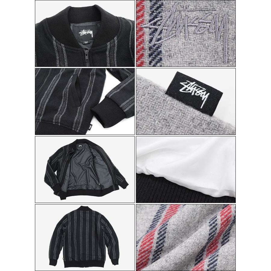 STUSSY（ステューシー） ジャケット メンズ Wool Stripe Bomber(stussy