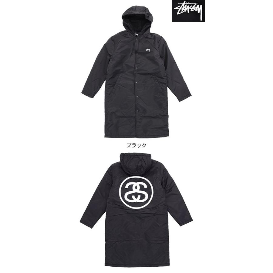 ステューシー ジャケット STUSSY メンズ Stadium Parka(stussy JKT コート ベンチコート 中綿 アウター 男性用 115418 USAモデル 正規)｜icefield｜02