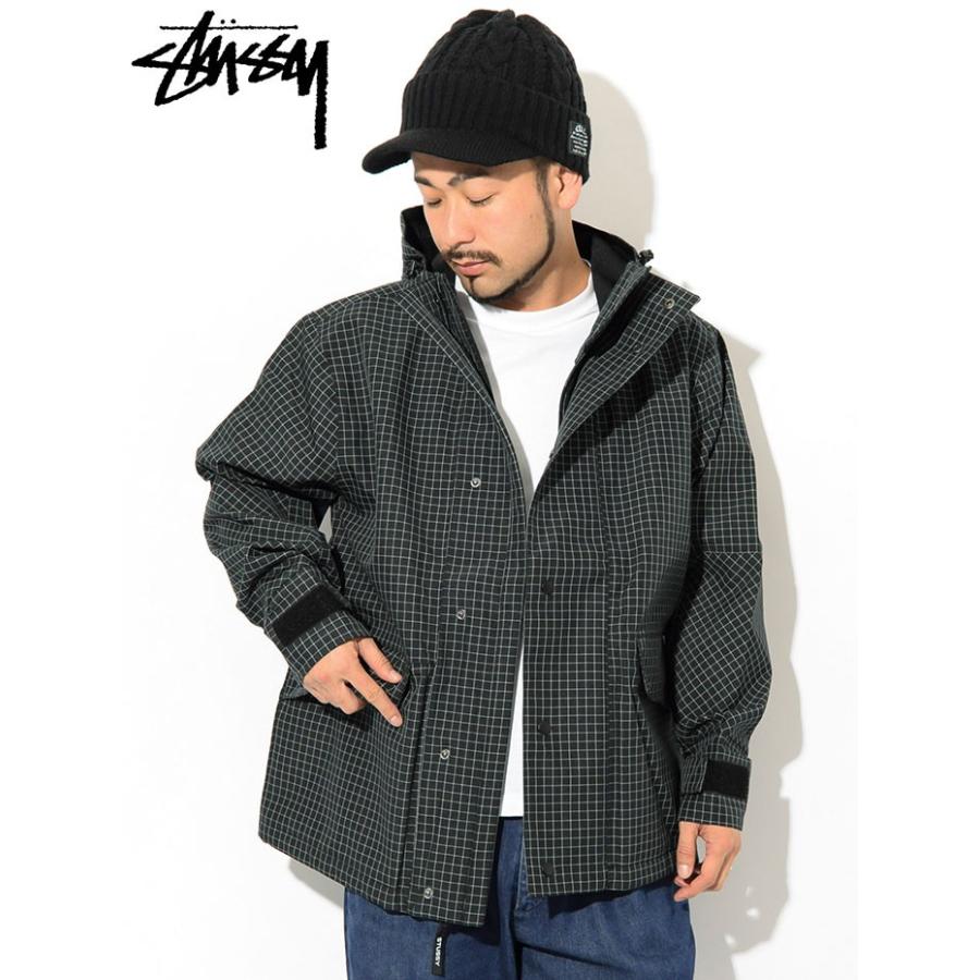 STUSSY ステューシー ジャケット L チェック柄 裏メッシュ