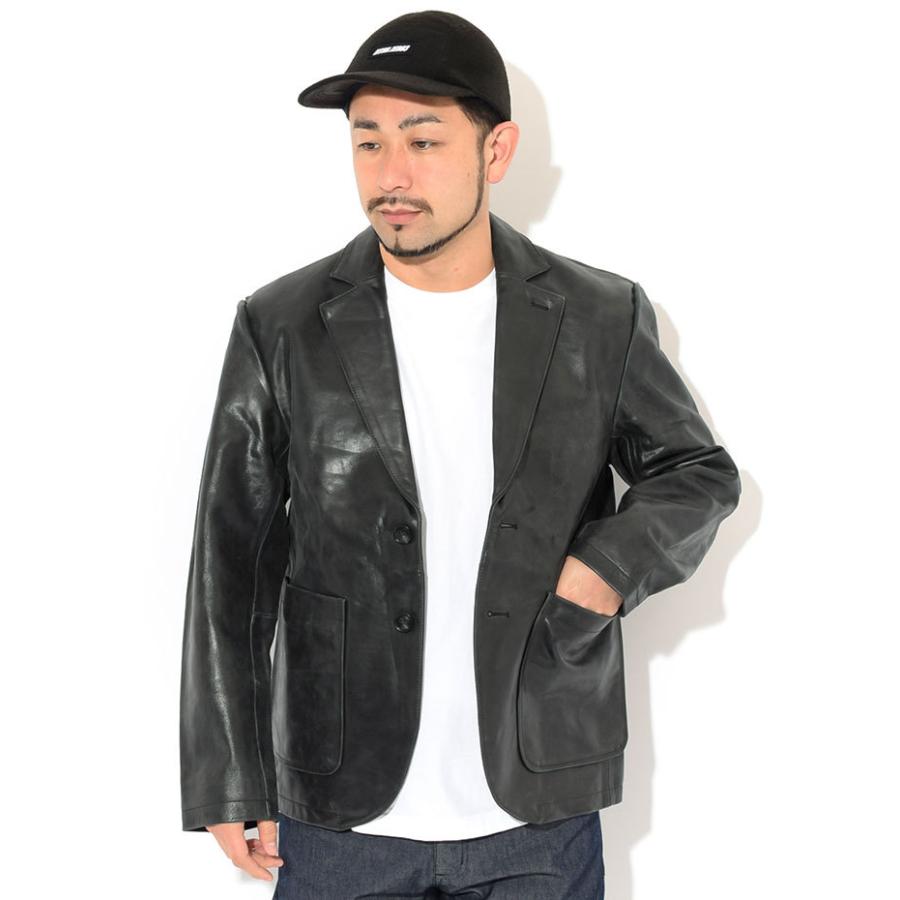 ステューシー ジャケット STUSSY メンズ Leather Sport Coat 限定 (JKT レザージャケット テーラード 革ジャン 本革  115520 USAモデル 正規)