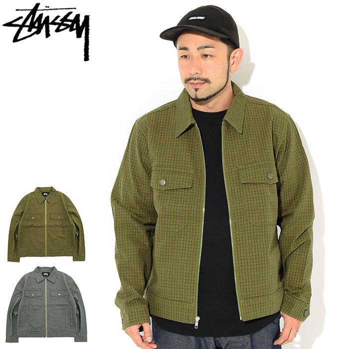 ステューシー ジャケット STUSSY メンズ Check Garage ( stussy JKT ガレージジャケット JACKET アウター 男性用 115534 USAモデル 正規 )｜icefield