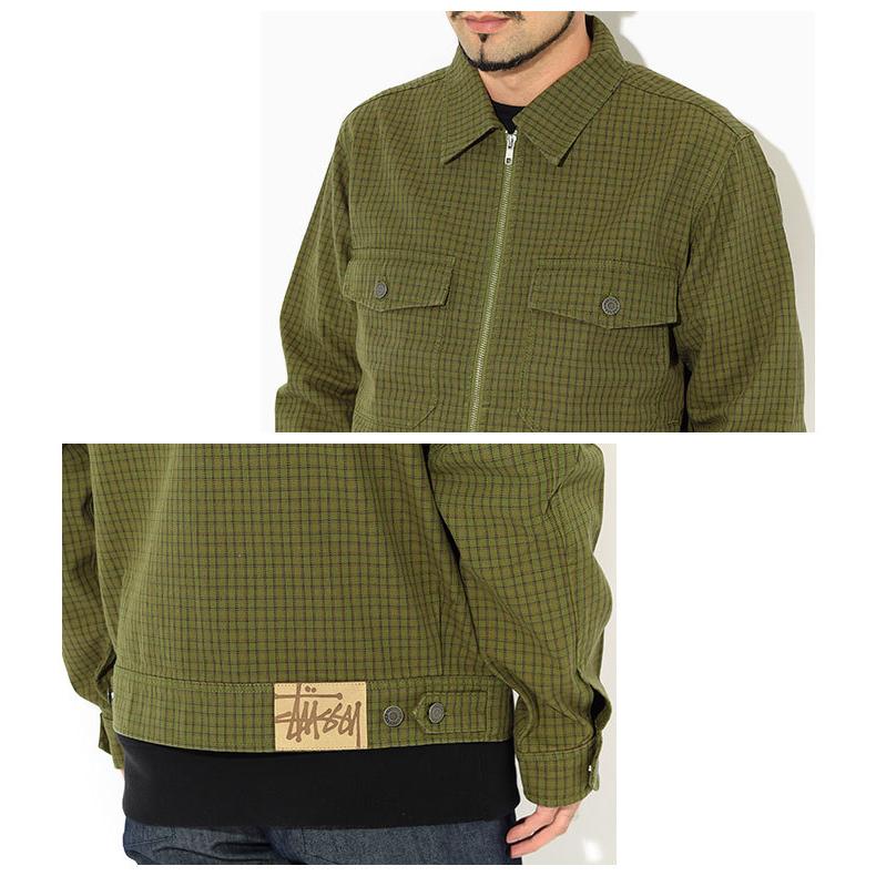 ステューシー ジャケット STUSSY メンズ Check Garage ( stussy JKT ガレージジャケット JACKET アウター 男性用  115534 USAモデル 正規 )