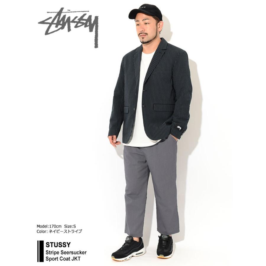 ステューシー ジャケット STUSSY メンズ Stripe Seersucker Sport Coat ( JKT ストライプ シアサッカー テーラード 115577 USAモデル 正規 )｜icefield｜03