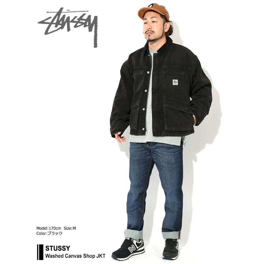 STUSSY ステューシー ジャケット メンズ Washed Canvas Shop STUSSY ステューシー ジャケット メンズ Washed Canvas Shop
