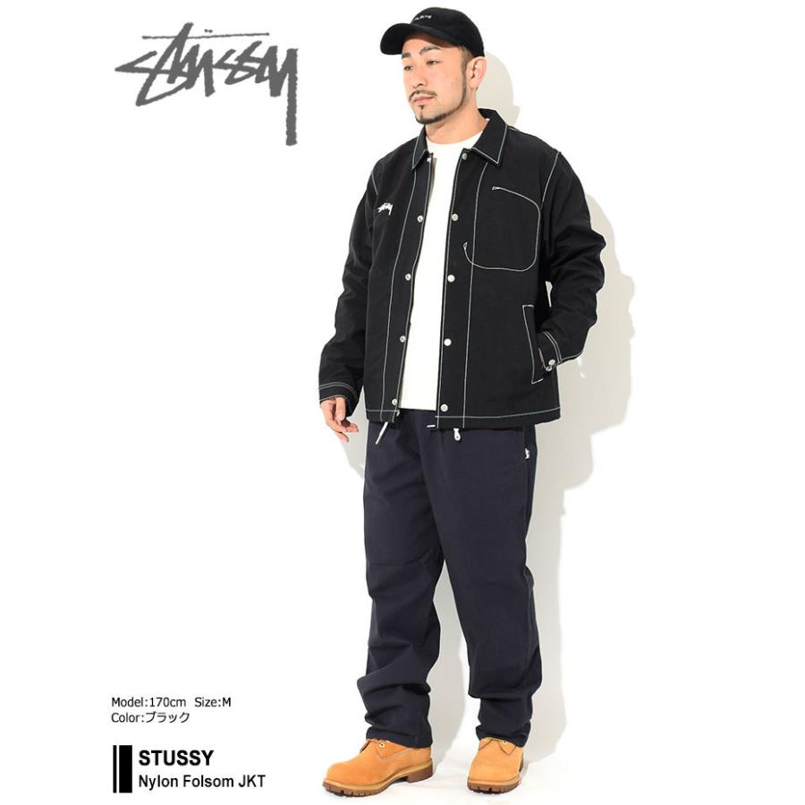 ステューシー ジャケット STUSSY メンズ Nylon Folsom ( stussy JKT コーチジャケット ナイロンジャケット アウター 115635 USAモデル 正規 )｜icefield｜04