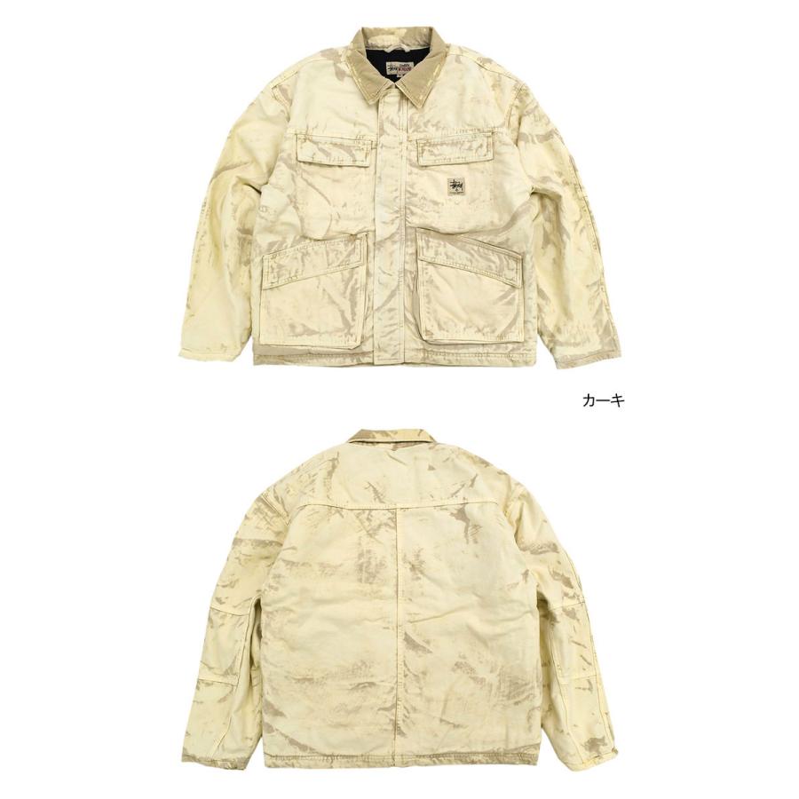 STUSSY ステューシー ジャケット メンズ Distressed Canvas Shop STUSSY ステューシー ジャケット メンズ Distressed Canvas Shop