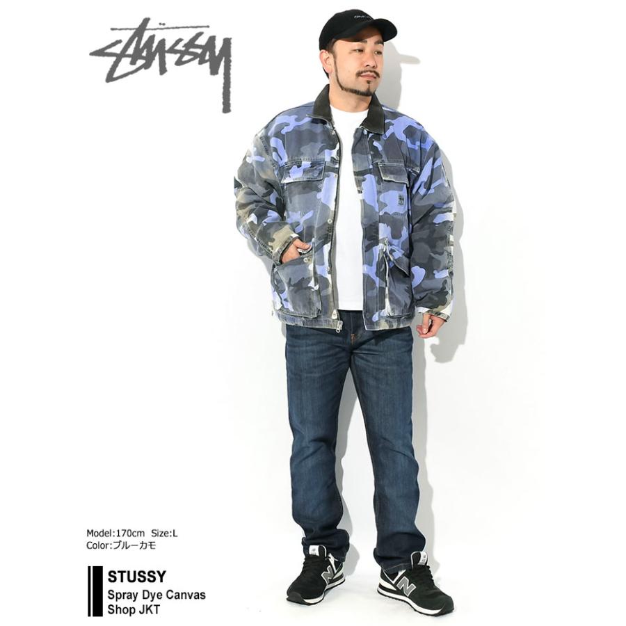 STUSSY ステューシー ジャケット メンズ Spray Dye Canvas Shop STUSSY ステューシー ジャケット メンズ Spray Dye Canvas Shop