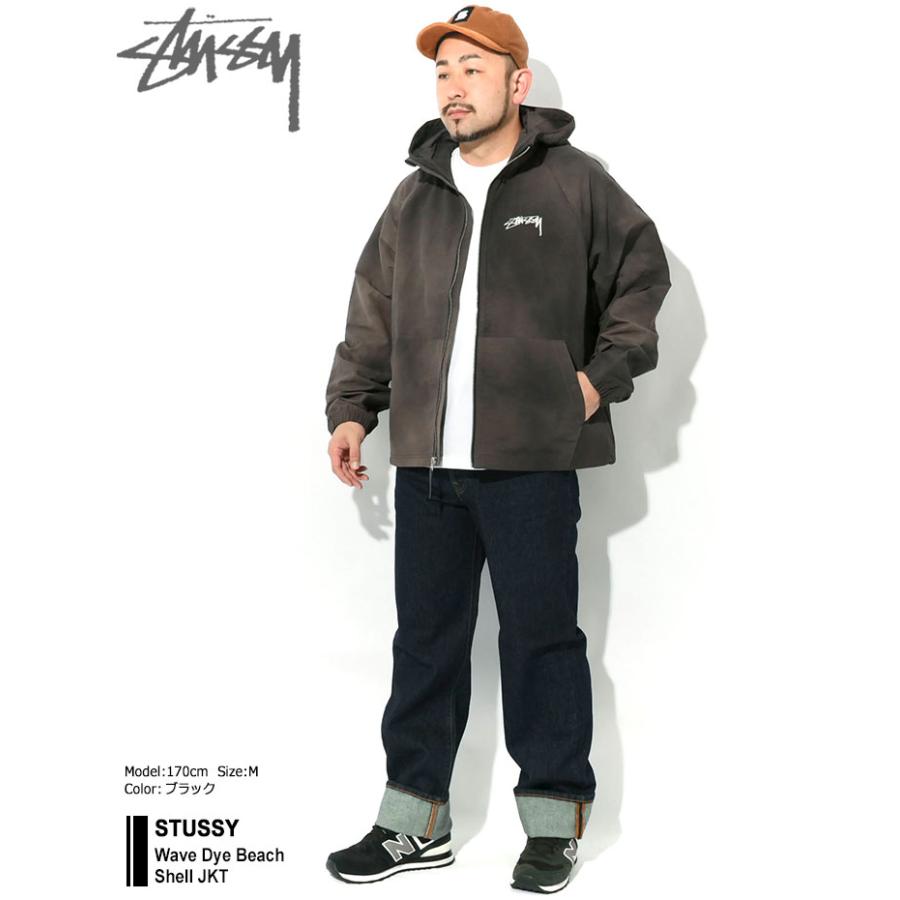 【Sサイズ】stussy シェルジャケット ブラック Beach Shell Wave Dye – Black | Outerwear | Stüssy Japan