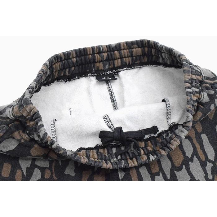 STUSSY ステューシー Tree Bark フリー柄 スウェットパンツ STUSSY ステューシー Tree Bark フリー柄 スウェットパンツ