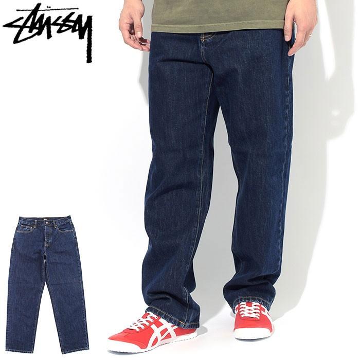 安心 保証 STUSSY Check Big Ol Jeans (30インチ/グレー) - 通販