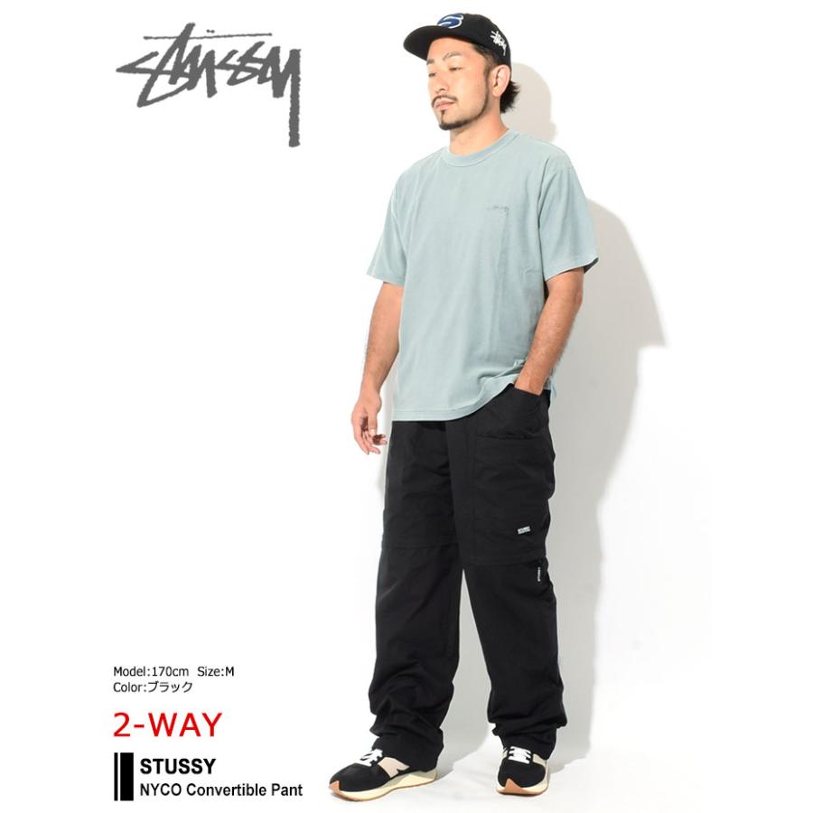 ステューシー パンツ STUSSY メンズ NYCO Convertible ( stussy Pant 2Way ハーフパンツ ショートパンツ  ボトムス 116546 USAモデル 正規 )